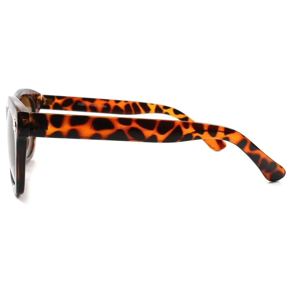 Vintage Retro 70s 80s Fashion Mens Womens Tortoise Oversized Square Sunglasses